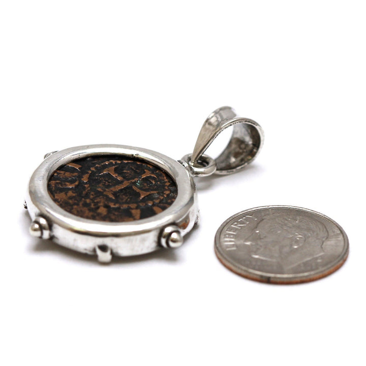 Sterling Silver Pendant, Hetoum II, Kardez Coin, 7088
