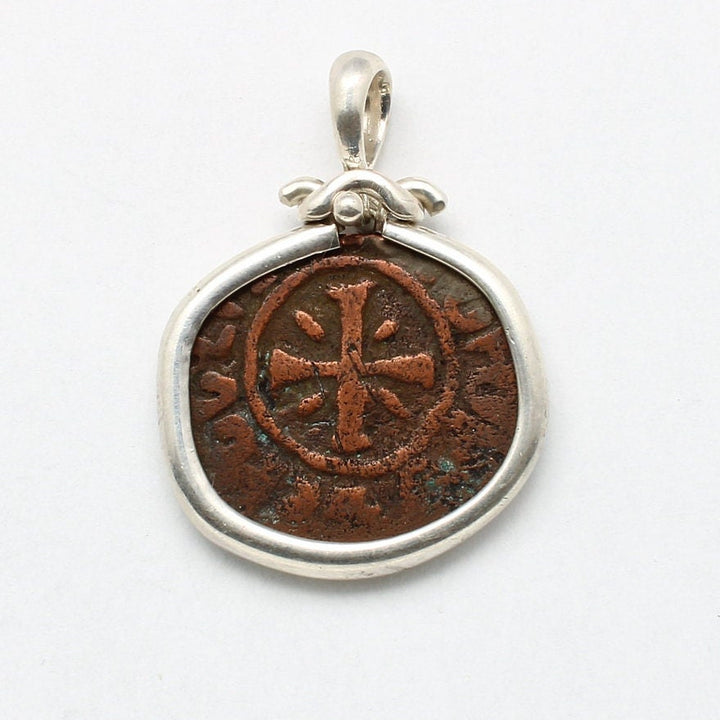 Silver Pendant, Kardez Levon III Coin, 00227
