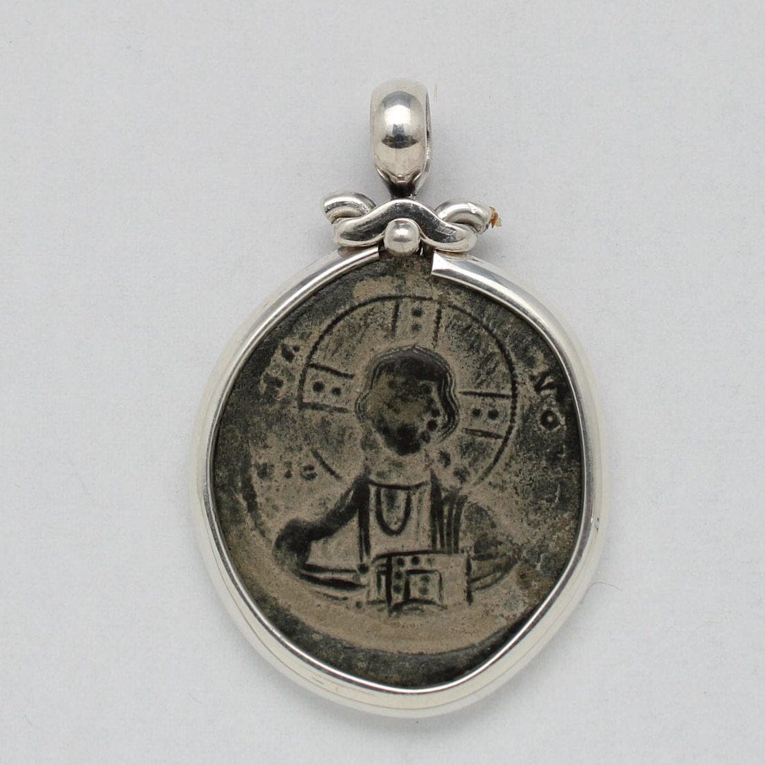 Sterling Silver Pendant, Anonymous Folles Class A Coin, ID14677