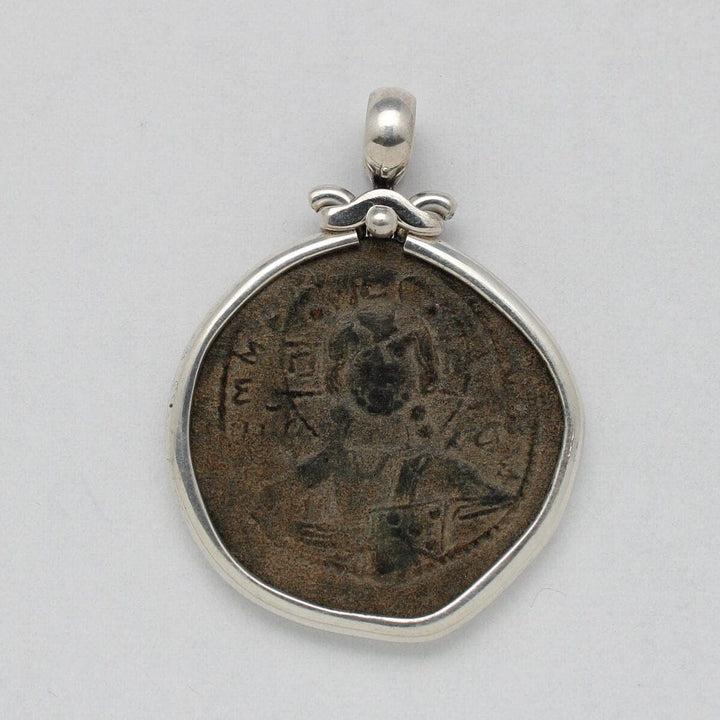 Sterling Silver Pendant, Anonymous Folles Class B Coin, ID14674