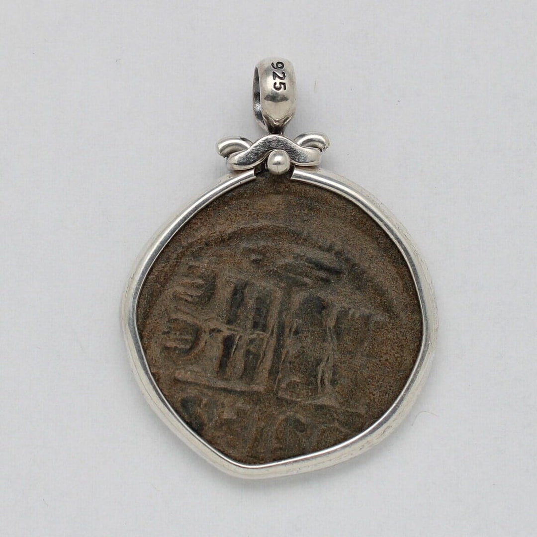 Sterling Silver Pendant, Anonymous Folles Class B Coin, ID14674