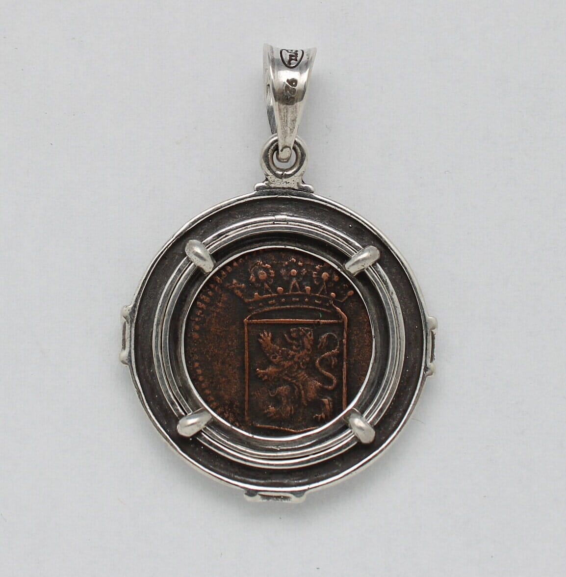 Sterling Silver Pendant, Dutch VOC Coin, 00201