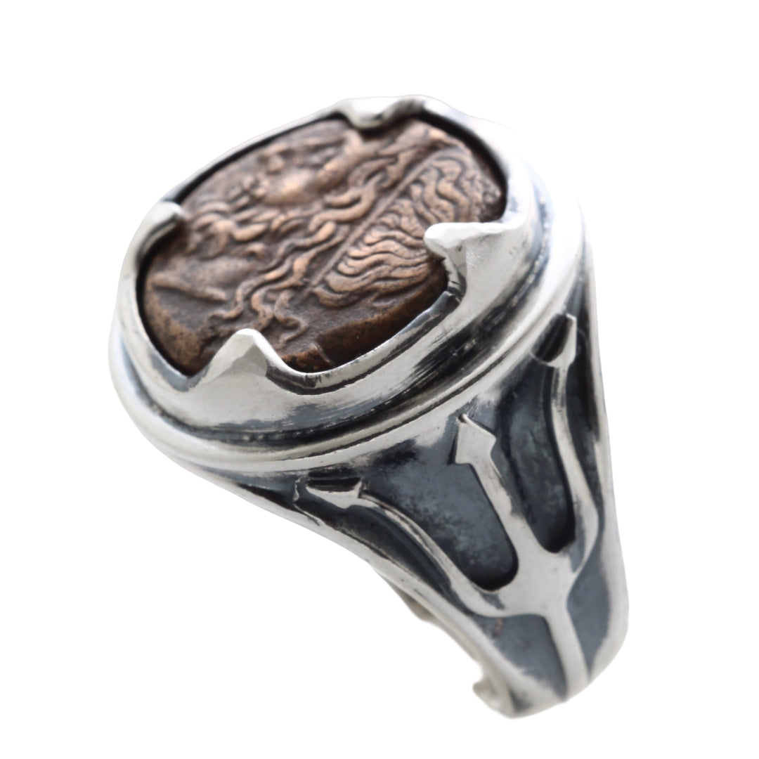 Silver Ring, Trident/Poseidon,  8131