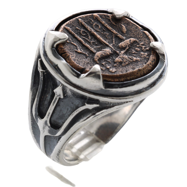Silver Ring, Trident/Poseidon,  8132