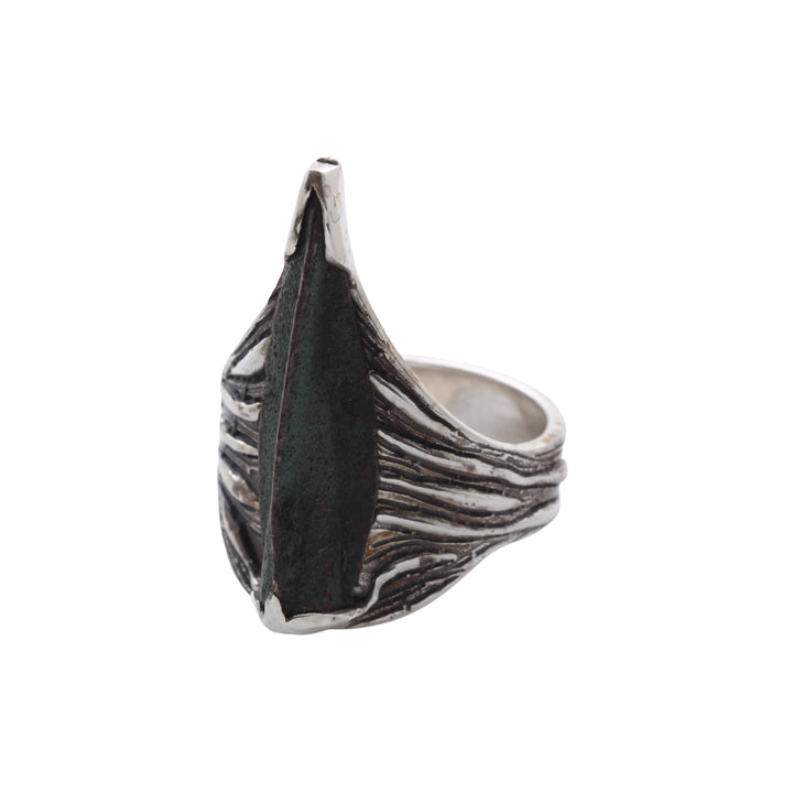 Bronze Arrowhead, Luristan, Sterling Silver Ring, 8139