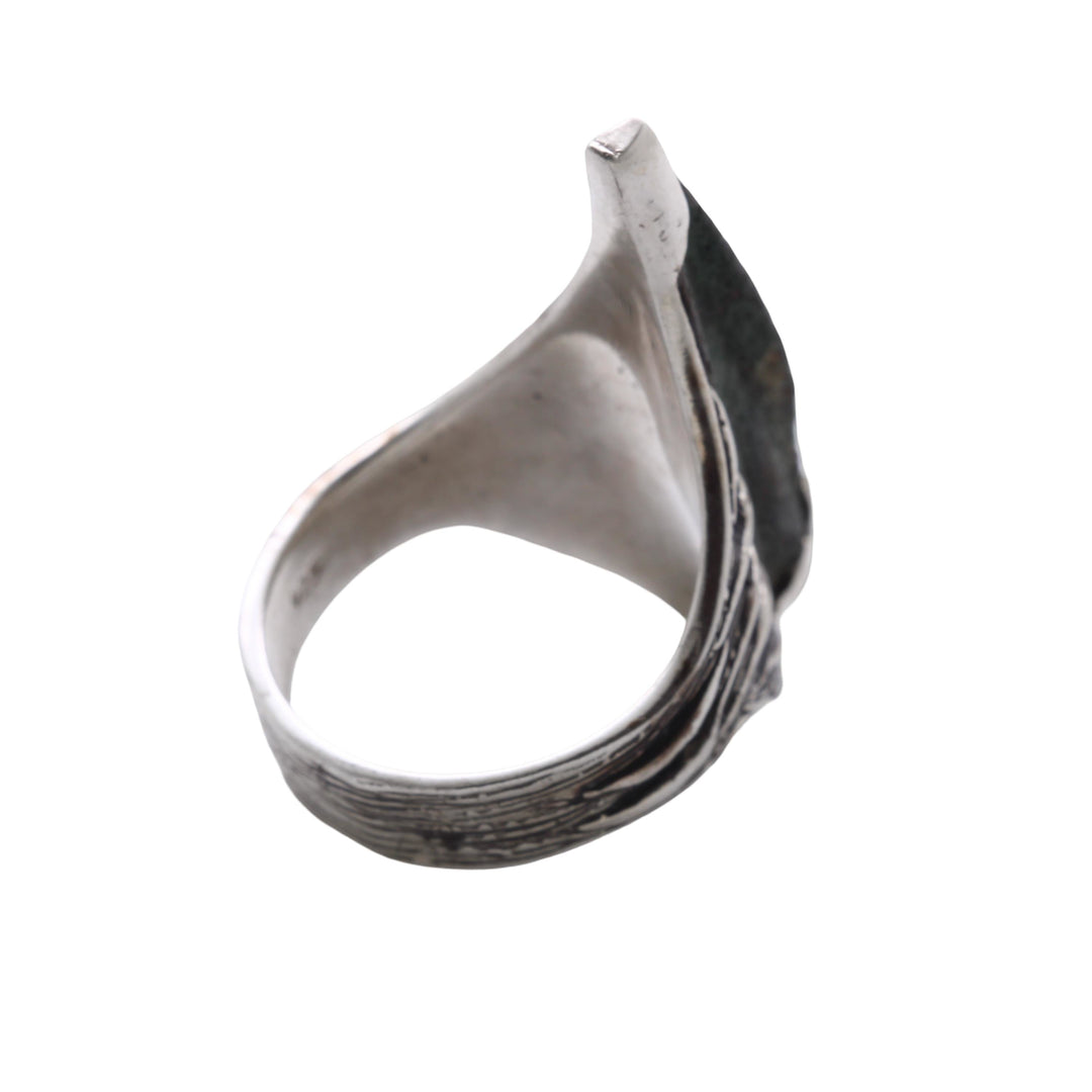 Bronze Arrowhead, Luristan, Sterling Silver Ring, 8139