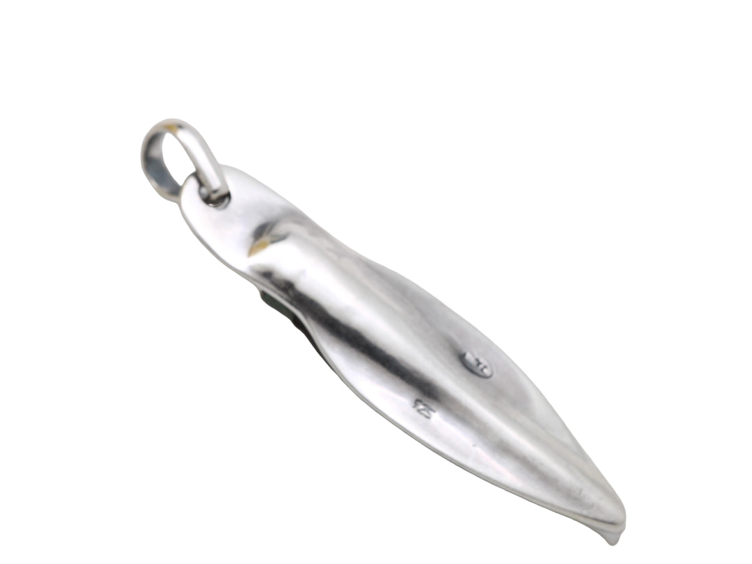 Sterling Silver Pendant, Bronze Arrowhead, Luristan, 8164
