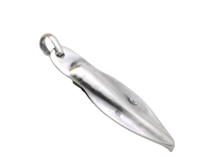 Sterling Silver Pendant, Bronze Arrowhead, Luristan, 8164