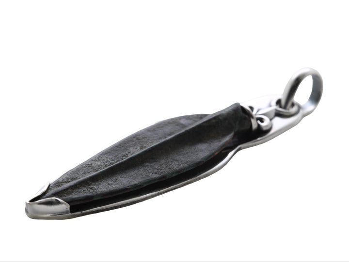 Sterling Silver Pendant, Bronze Arrowhead, Luristan, 8164
