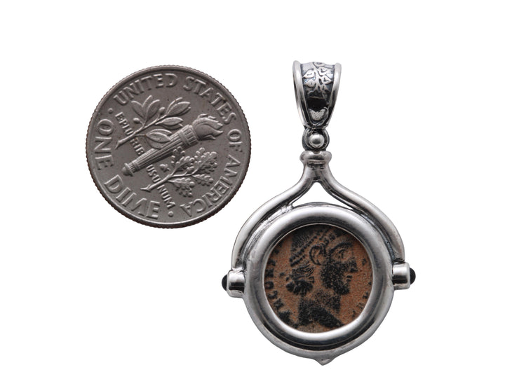 Sterling Silver Pendant, Constance, Roman Bronze, 8166