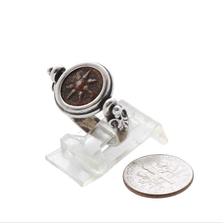 Widows Mite Flip Ring, Sterling Silver, 8178