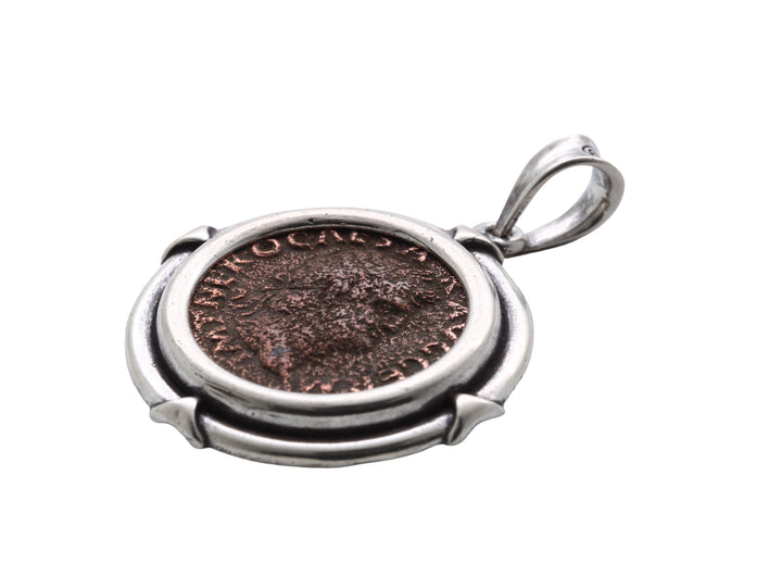 Nero Sestertius, Sterling Silver Pendant, 8182