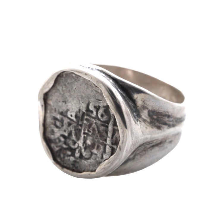 Spanish Colonial 1 Real, Sterling Silver Ring, 8190