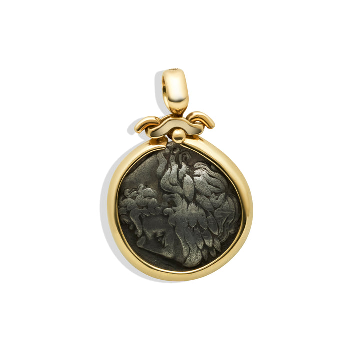 Philip II, 18K Gold Pendant, Ancient Greek Tetradrachm Coin, ID15308