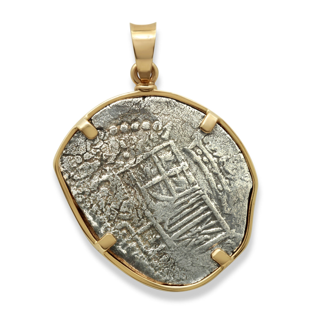 Atocha Shipwreck 8 Reales Coin, 18K Gold Pendant, ID15344