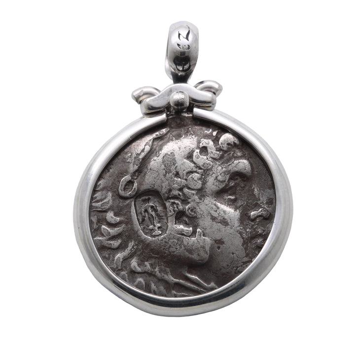 Alexander the Great. Greek Tetra drachma, Sterling Silver Pendant, ID15389