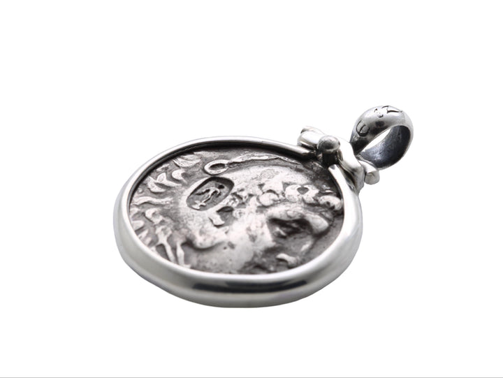 Alexander the Great. Greek Tetra drachma, Sterling Silver Pendant, ID15389