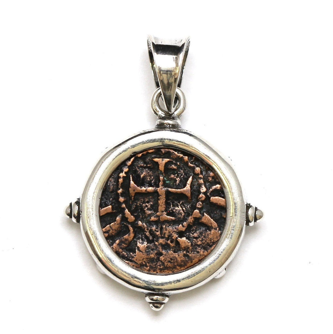 Sterling Silver Pendant, Hetoum II, Kardez Coin, 7088