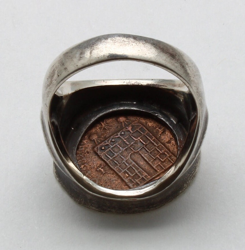 Silver Ring, Constantine I, Roman Coin, 00222