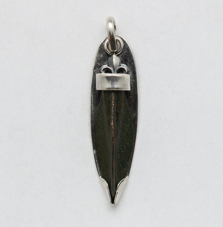 Sterling Silver Pendant, Bronze Arrowhead, Luristan, 00246