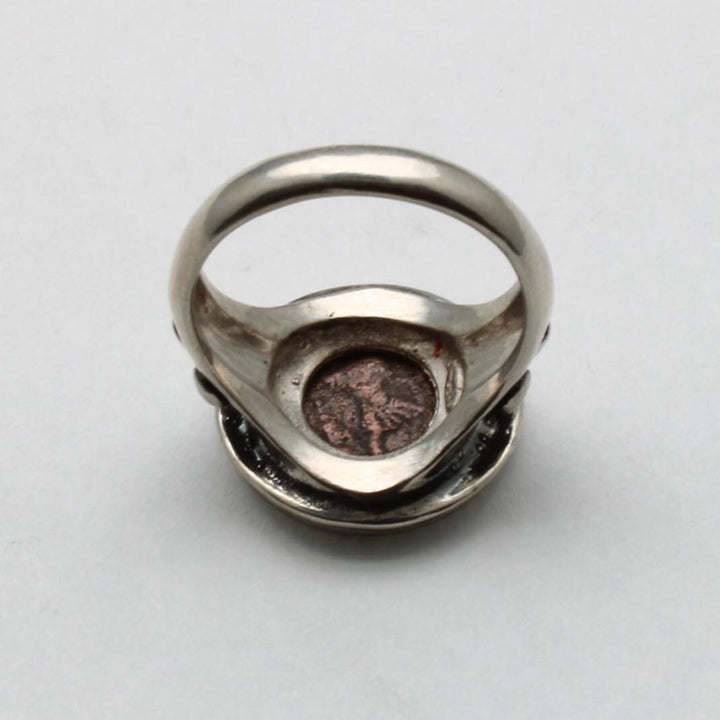 Sterling Silver Ring, Constantine I, Ancient Roman Coin, 00226