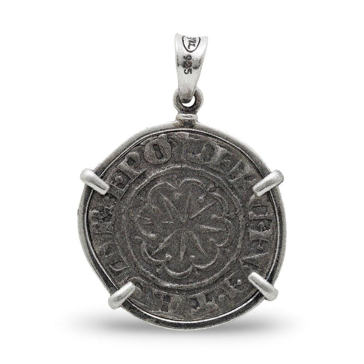 Alexander the Great Drachma Coin, Silver Pendant, ID14479