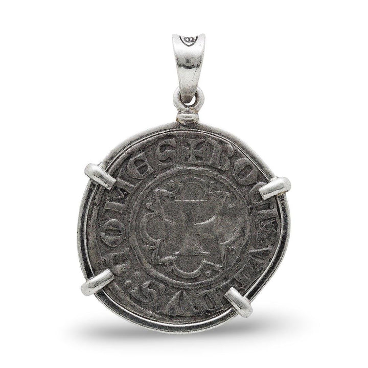 Alexander the Great Drachma Coin, Silver Pendant, ID14479