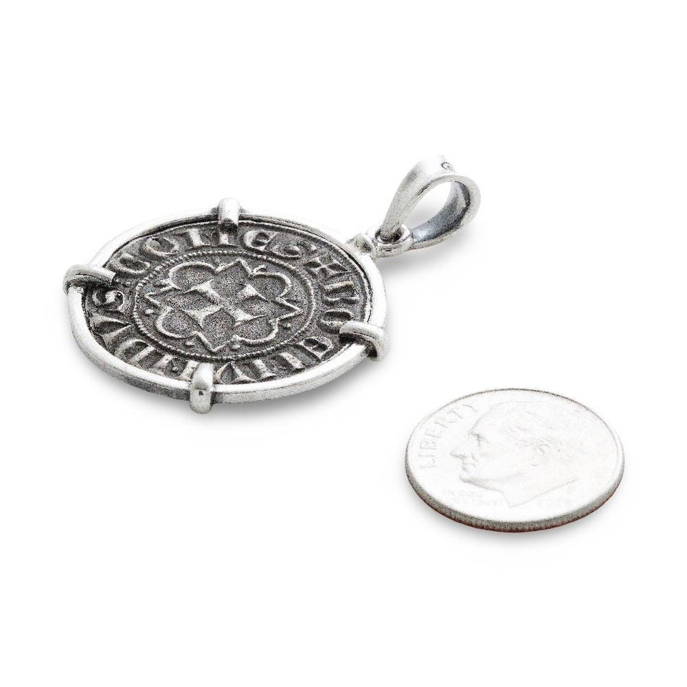 Bohemond VI Coin, Silver Pendant, 8102