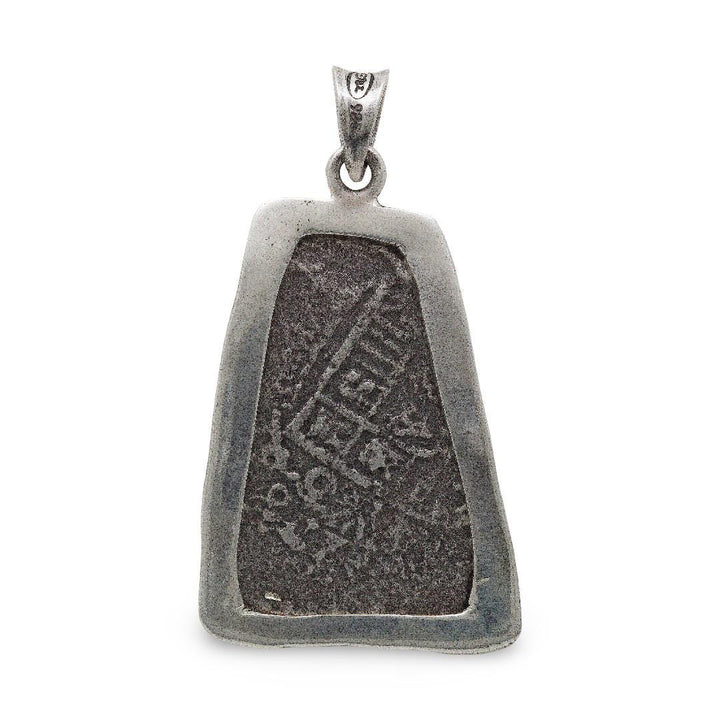 4 Reales Spanish Cob 1715 Coin, 14K, Silver Pendant, 8104