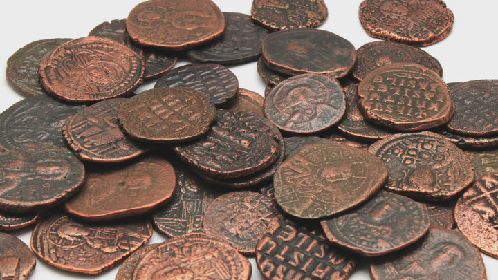 Anonymous Folles Bronze Coin, Sterling Silver Pendant, Class B, ID16143