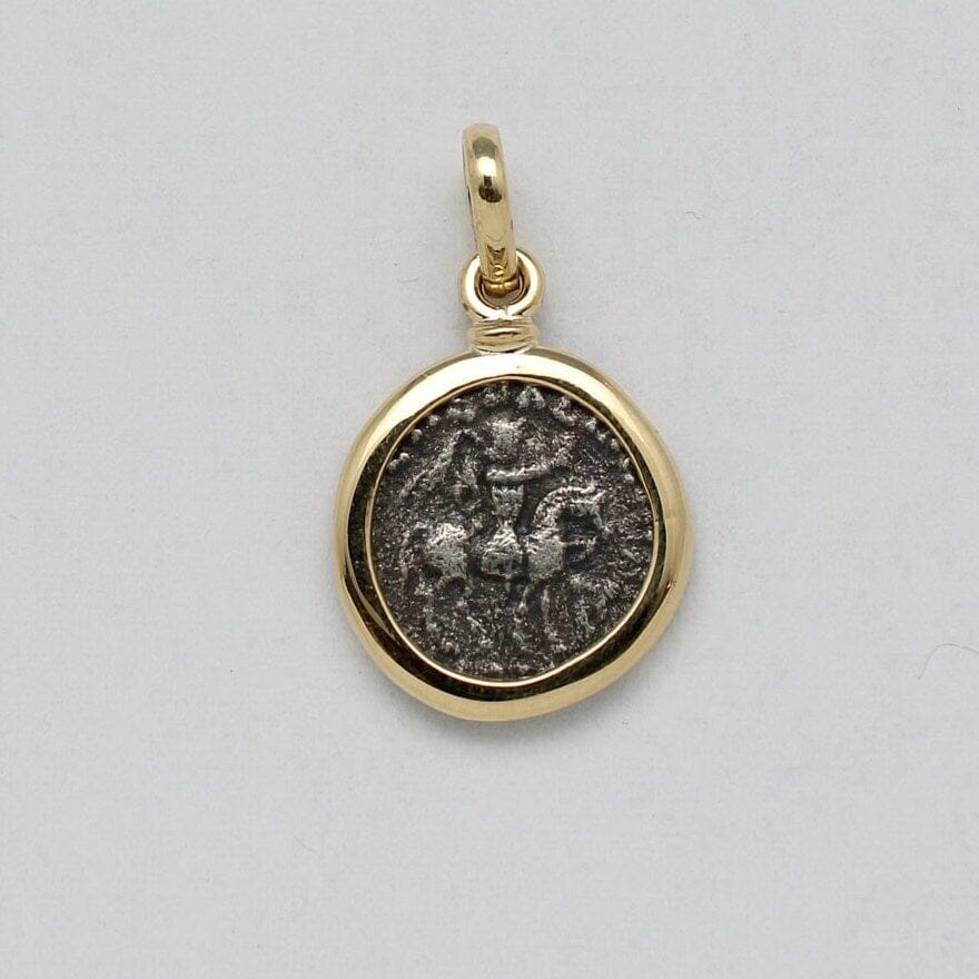 18K Gold Pendant, Indo-Scythian, Coin, ID14720