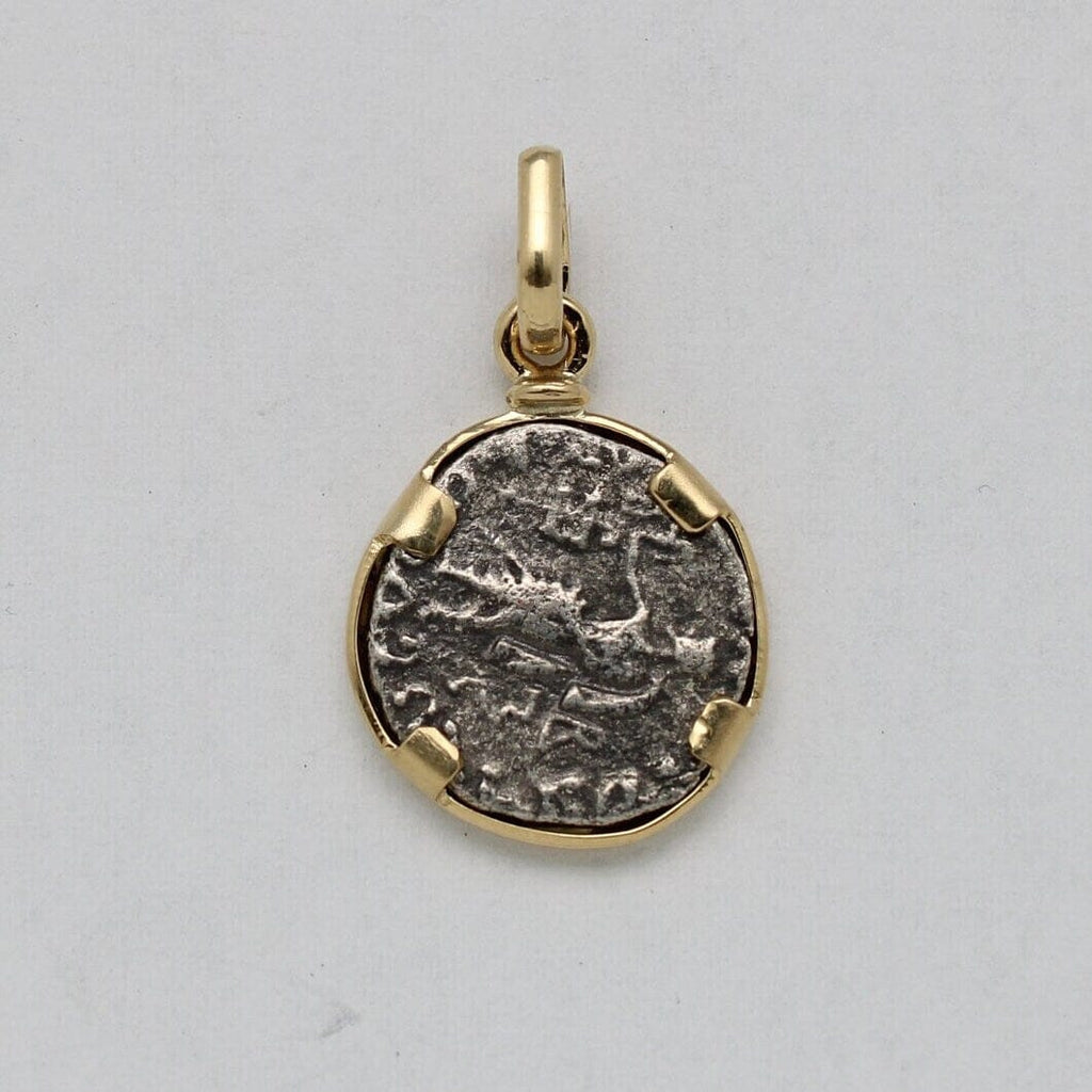 18K Gold Pendant, Indo-Scythian, Coin, ID14720