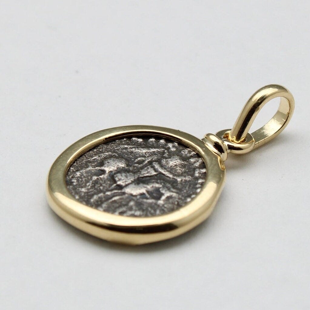 18K Gold Pendant, Indo-Scythian, Coin, ID14720