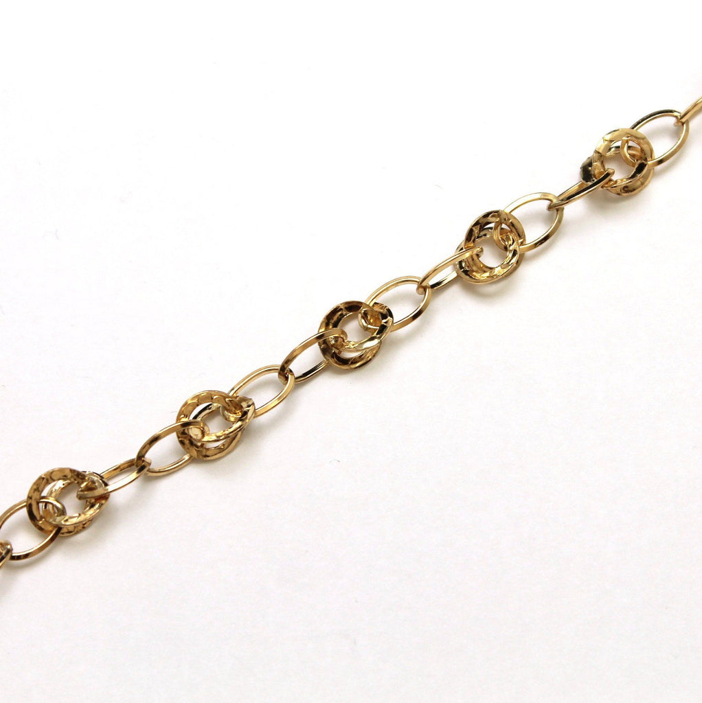 Gold-Filled Link Bracelet, Toggle Clasp, 7012