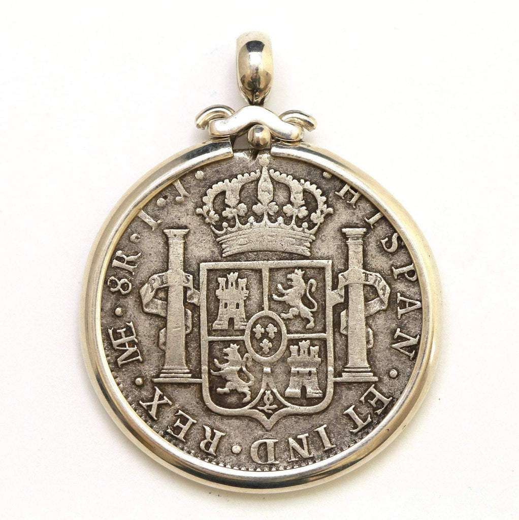 Silver Pendant, Carolus IIII, 8 Reale Coin, 6954