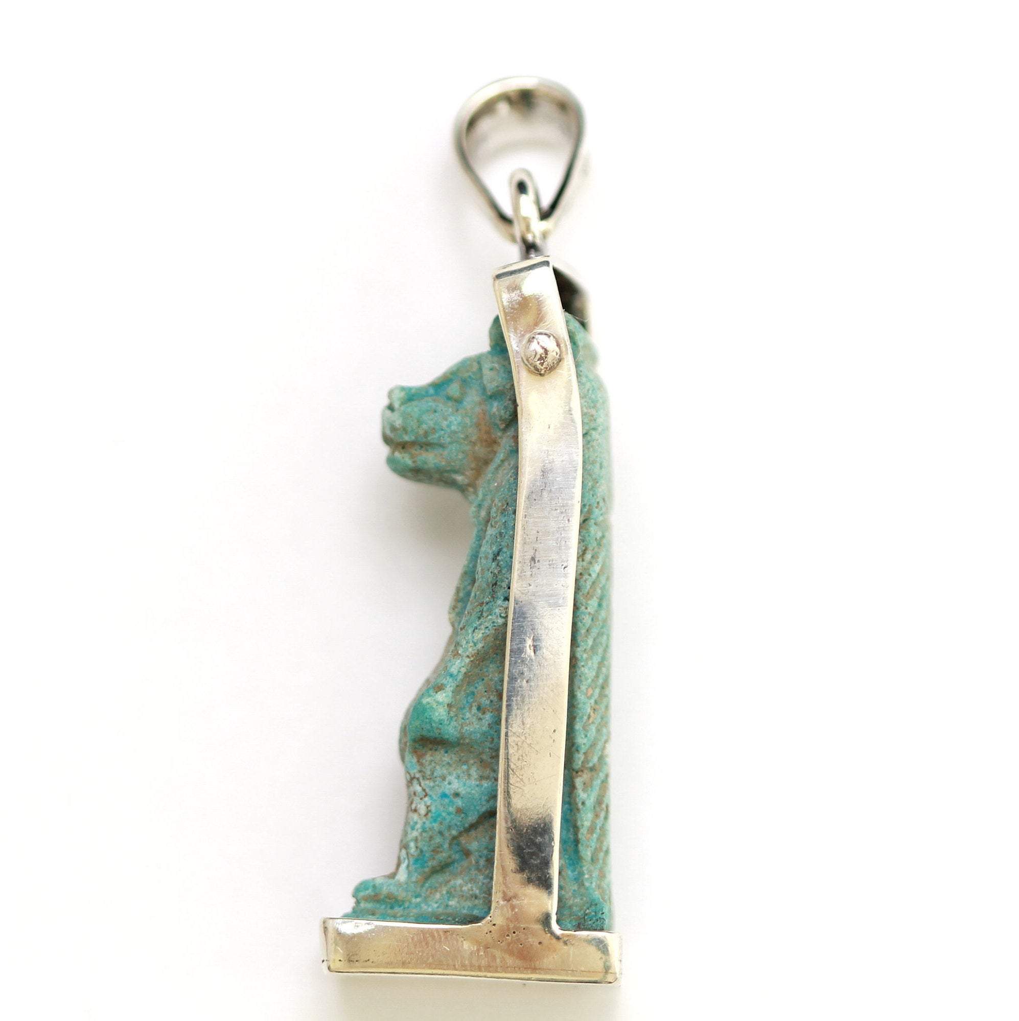 Silver Pendant, Egyptian Artifact, Taweret, 6905