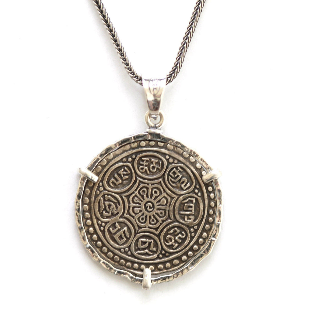 Silver Pendant, Tibetan Tangka, 6878