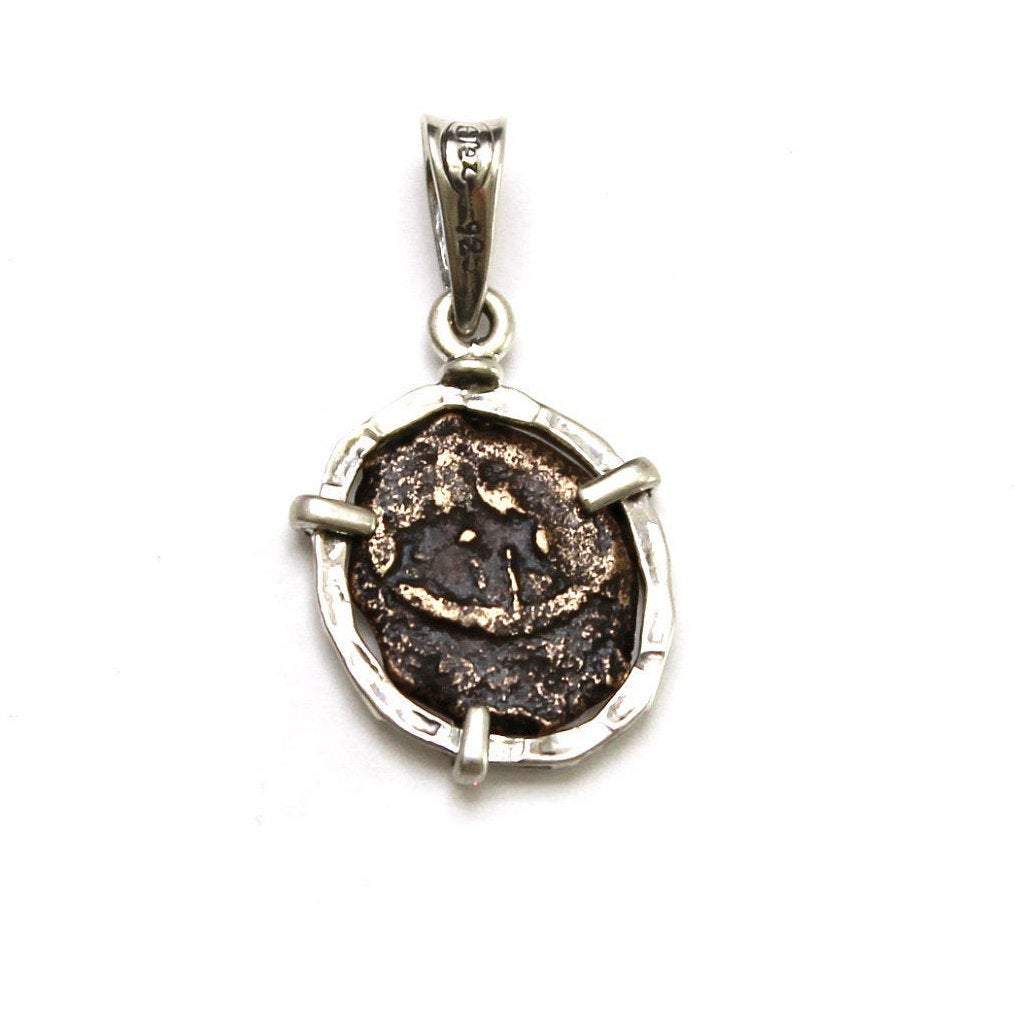 Silver Pendant, Widows Mite, Prutah Coin, 6691