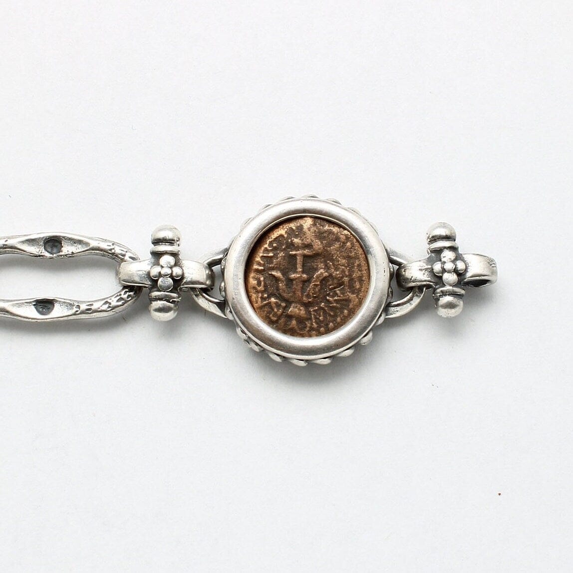 Sterling Silver Bracelet, Widows Mite, Ancient Prutah Coin, 00234