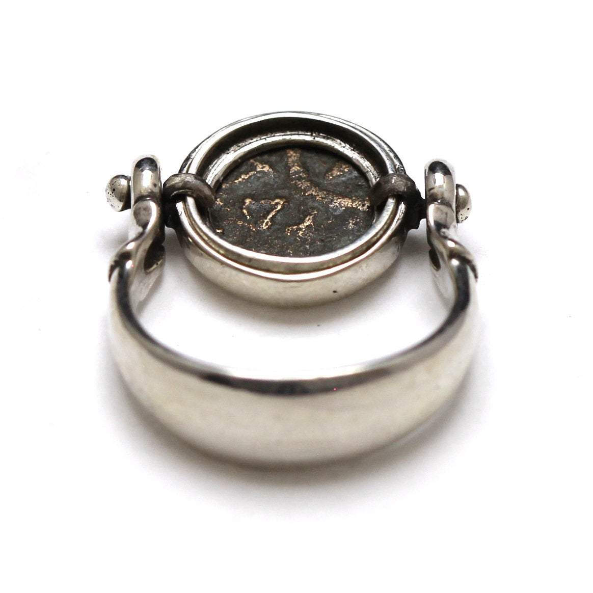 Sterling Silver Flip Ring, Widows Mite, 7173