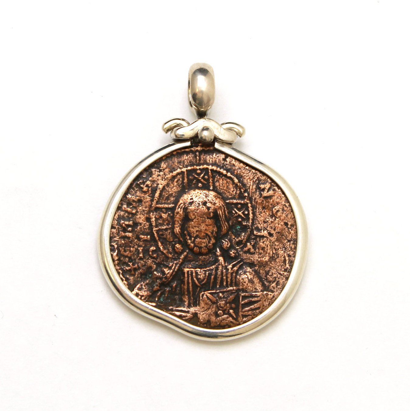 Sterling Silver Pendant, Anonymous Folles Class A Coin, 7031