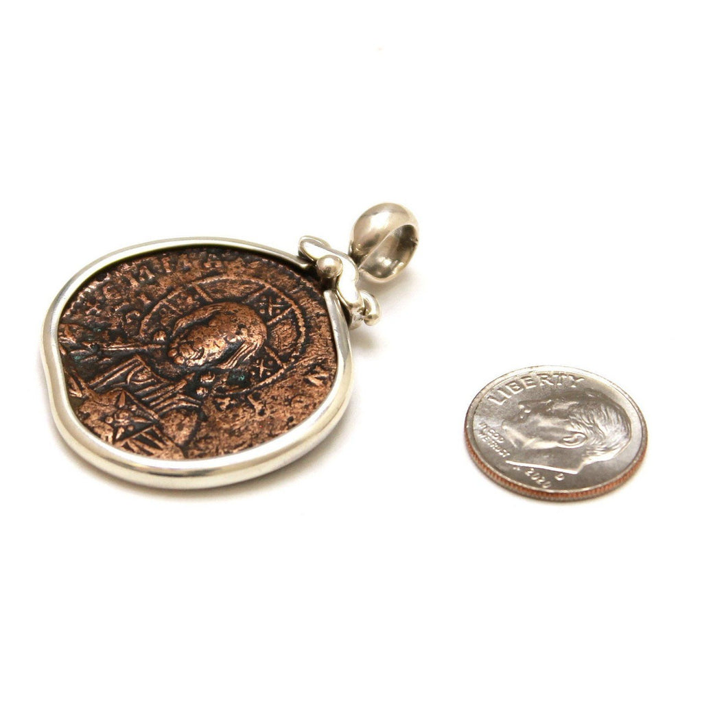 Sterling Silver Pendant, Anonymous Folles Class A Coin, 7031