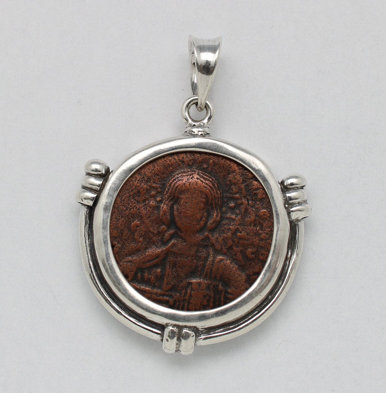 Sterling Silver Pendant, Anonymous Folles Class A Coin, ID14620