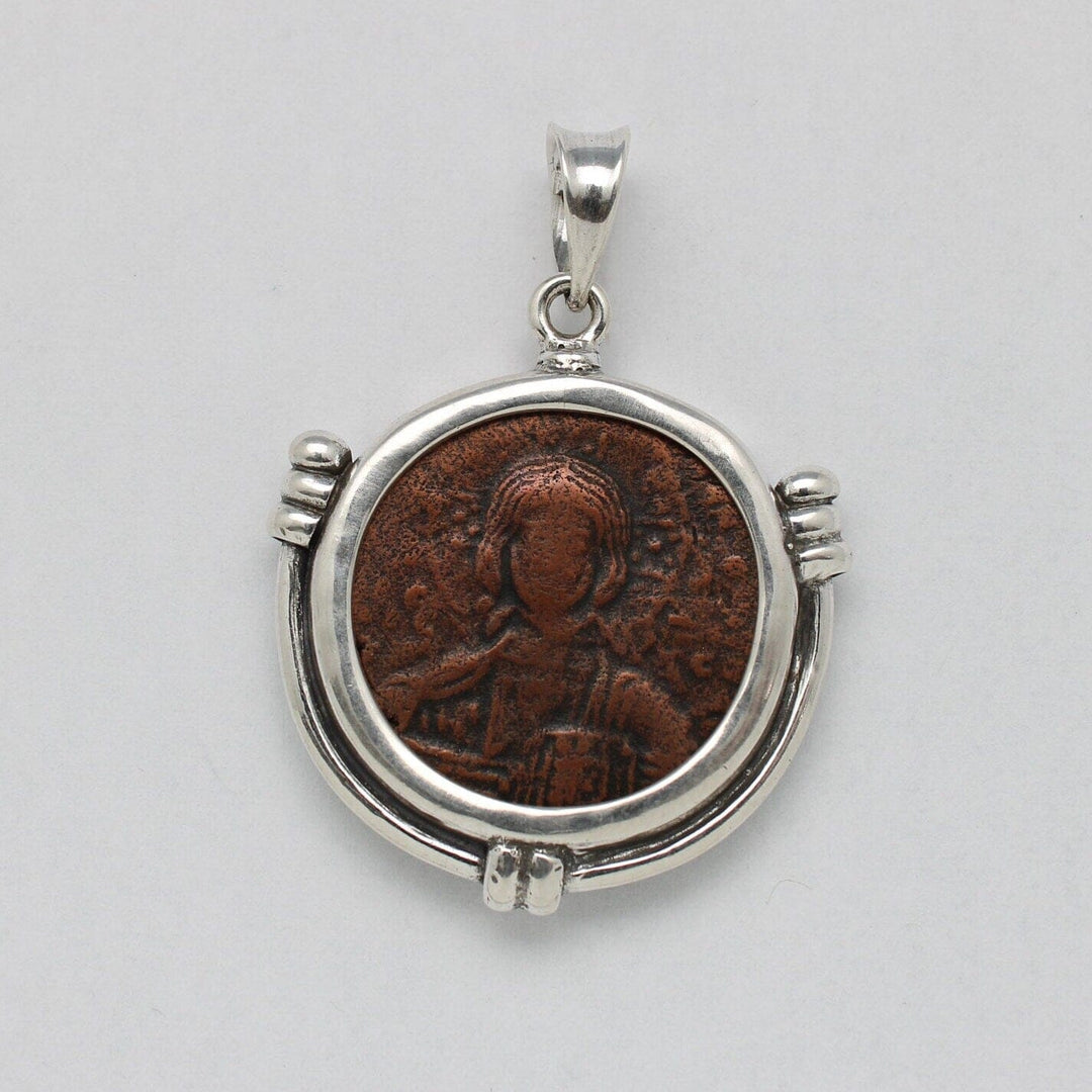 Sterling Silver Pendant, Anonymous Folles Class A Coin, ID14666