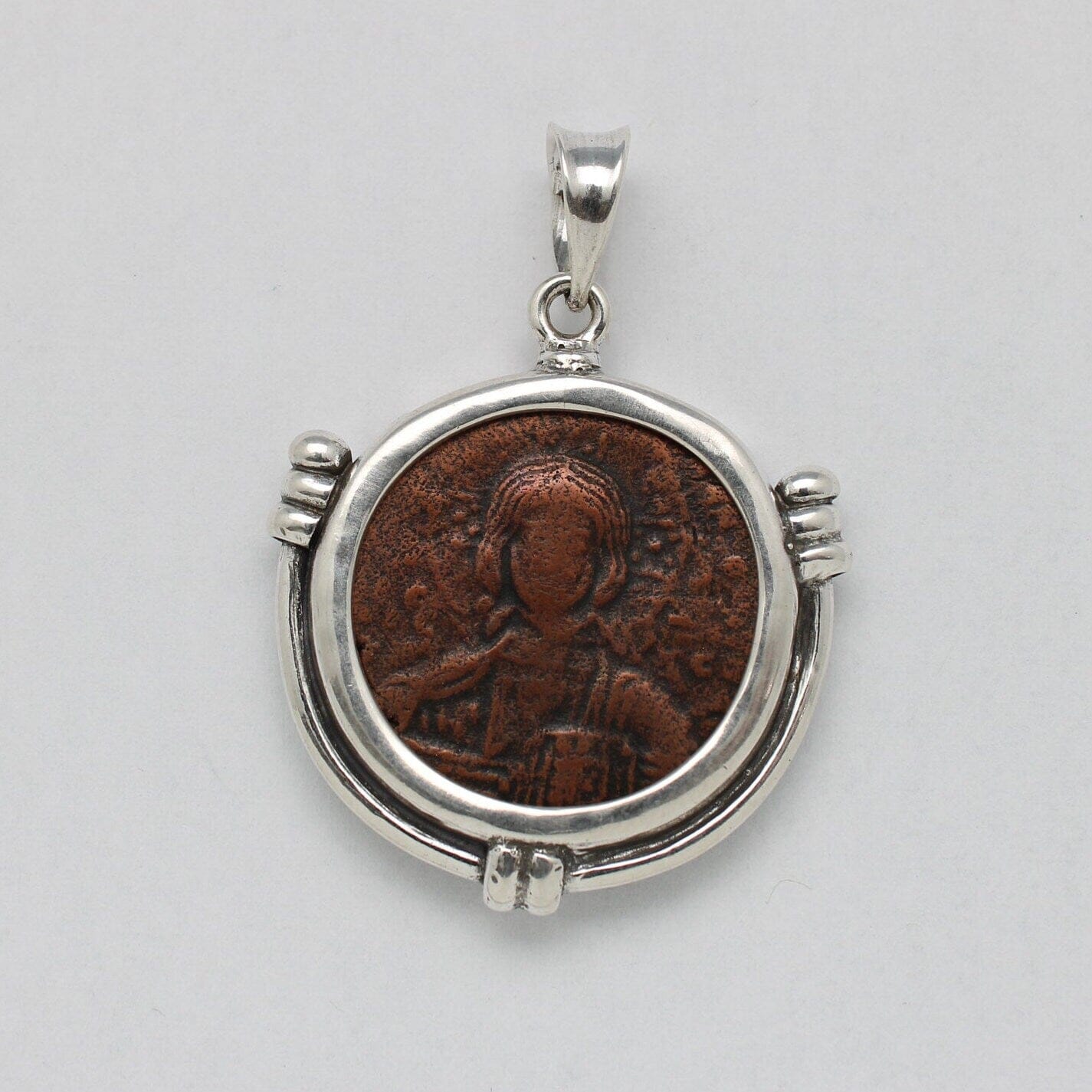 Sterling Silver Pendant, Anonymous Folles Class A Coin, ID14666