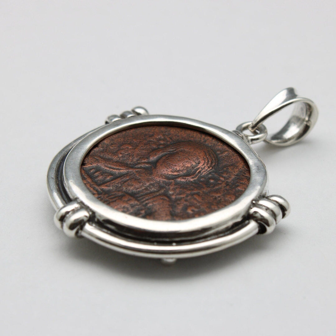 Sterling Silver Pendant, Anonymous Folles Class A Coin, ID14666