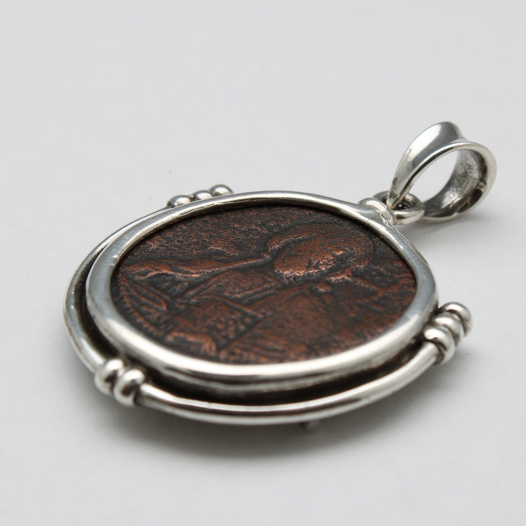 Sterling Silver Pendant, Anonymous Folles Class A Coin, ID14672