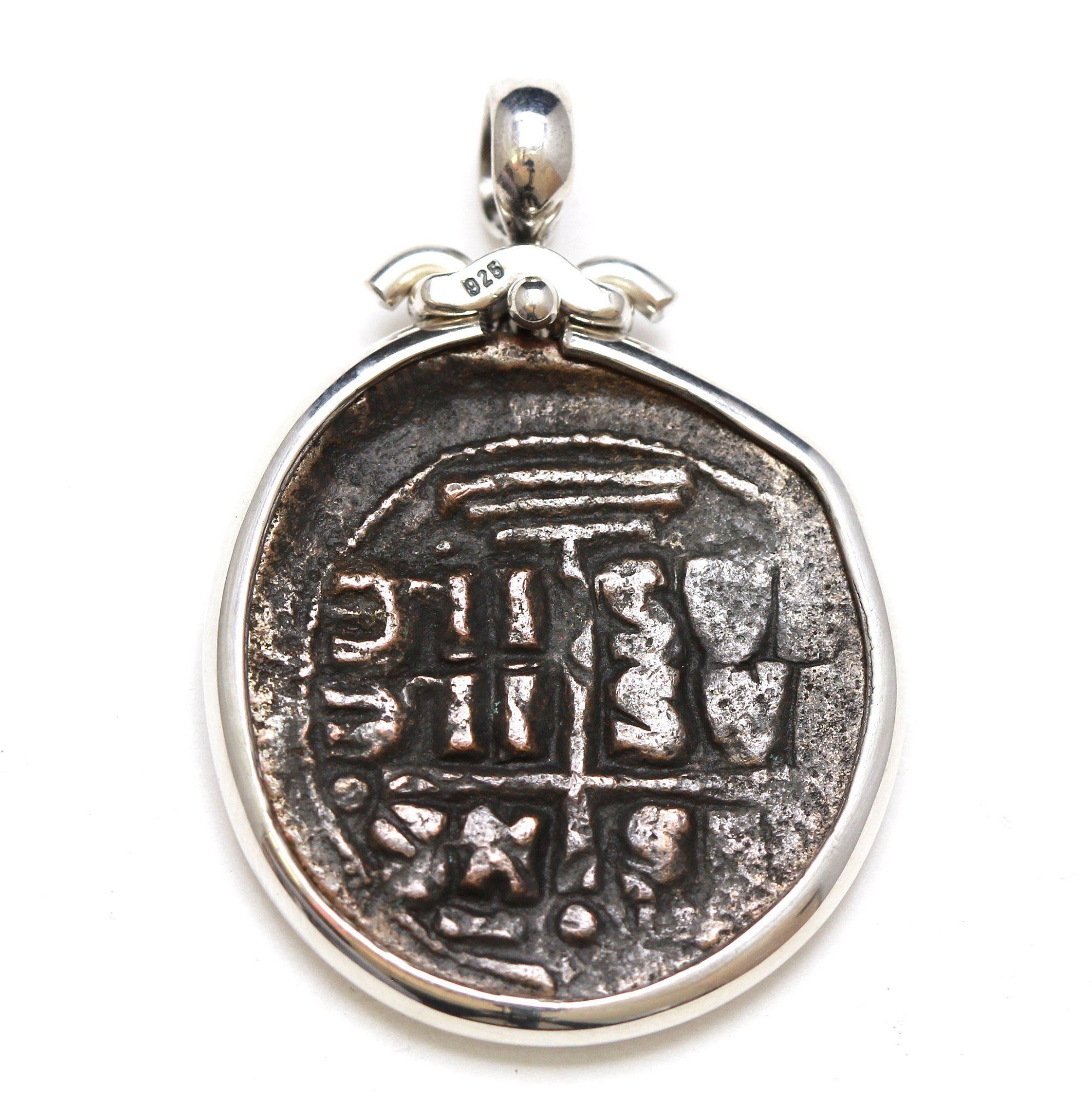 Sterling Silver Pendant, Class B Anonymous Follis Coin, 7102