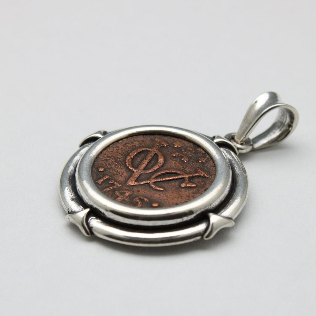 Sterling Silver Pendant, Dutch VOC Coin, 00200