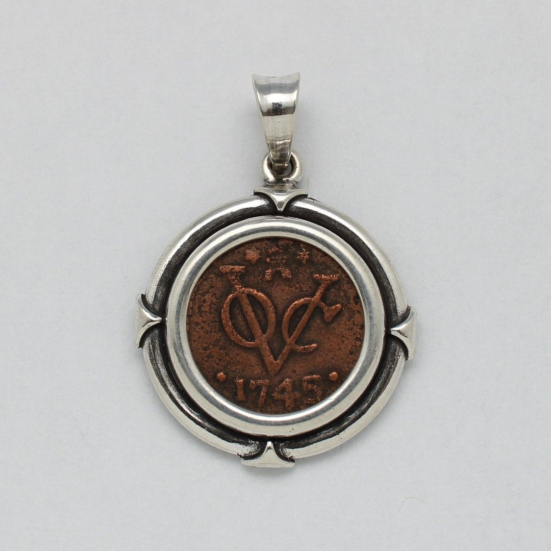 Sterling Silver Pendant, Dutch VOC Coin, 00200